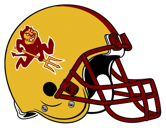 Arizona State Sun Devils 1996-2010 Helmet Logo decal sticker